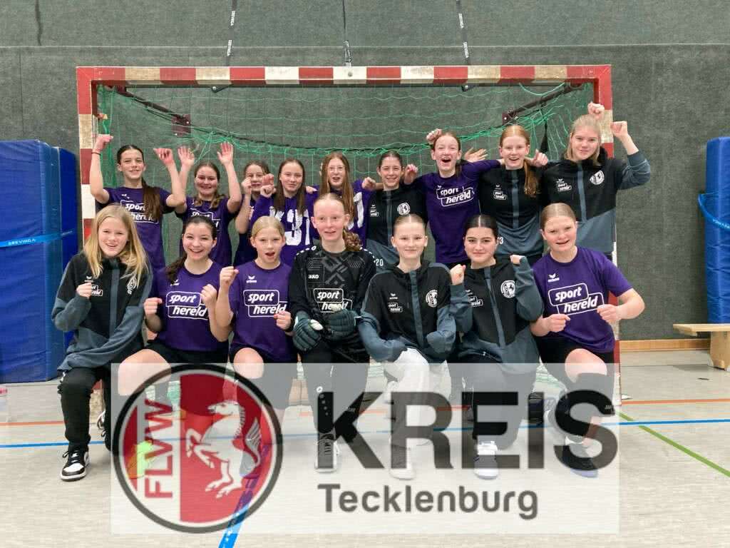 Erfolgreiche Hallensaison der Tecklenburger Kreisauswahl U15-Juniorinnen mit sechs Turnieren + Hallen-Westfalenmeisterschaft